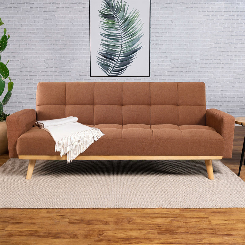 Canapé-lit convertible Square Arms, Orange