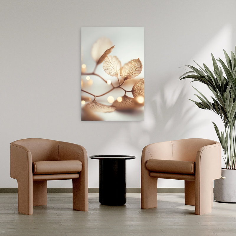 Fragile Elegance Contemporary Delicate Elegant Nature Architecture Wall Art Print 1 Piece Wrapped Canvas Wall Art