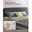 Upholstered Bed Frame with Adjustable Headboard