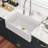 30" L x 20" W Rectangular White Single Bowl Ceramic Farmhouse/Apron Kitchen Sink Workstation with Accessories-119441083