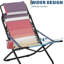 Folding Outdoor Lounge Chair with Cup Holder, Headrest