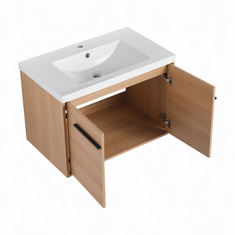 Ensemble de meuble-lavabo 30 po avec lavabo à poser en résine, 2 portes, 30"