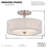 Fabric Semi Flush Mount