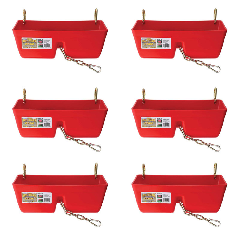 Seau d'alimentation, Rouge