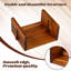 Porte-serviettes de table 2 pièces pour porte-serviettes en bois d'acacia avec barre centrale
