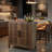 Pela Bar Cabinet, Adjustable Shelves And Wine Holders, Natural Brown