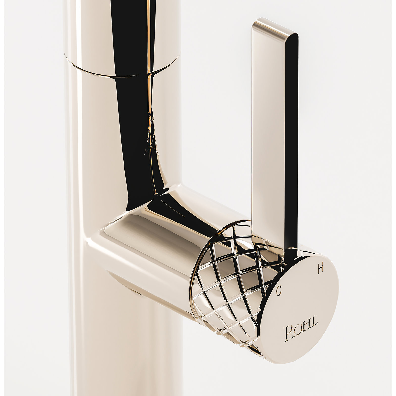 Tenerife Pull-Down Kitchen Faucet With C-Spout, Polished Nickel