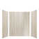 Expressions 60'' W 48'' D 72'' H Glue Up Solid Surface Wall