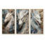 «Epic Blue and Gray Dragon Odyssey - Dragons», ensemble de 4 reproductions d'art sur toile-613512088-613512090