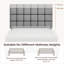 Size Modern Upholstered Bed Frame with Adjustable Square Tufted Headboard-99170188-93363909