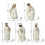 Ensemble de 11 figurines de crèche de Noël en résine ivoire