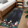 Cute Machine Washable Rug with Non-Slip Backing Non-Shedding Foldable Soft Low Pile Indoor Carpet for Playroom Bedroom