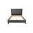 Contemporary Style Bed Diamond Tufted Headboard Plastic legs Bedroom Furniture-1191738661