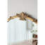Miroir mural 30X31 "avec finition dorée et écusson décoratif