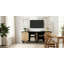 Meuble télé avec buffet en bois brossé et en ruppie maritime Accent