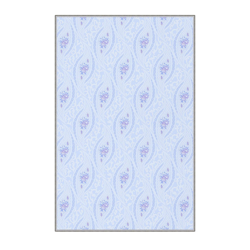 Stylish Hall Carpet 2.6 x 4.9 Feet, 100% Polyester with 8 mm Pile Height | Antibacterial, Non-Slip PVC Felt Dot Underside | Machine Washable, 3D Digital Printing | Perfect for Home Entryways & Living Spaces