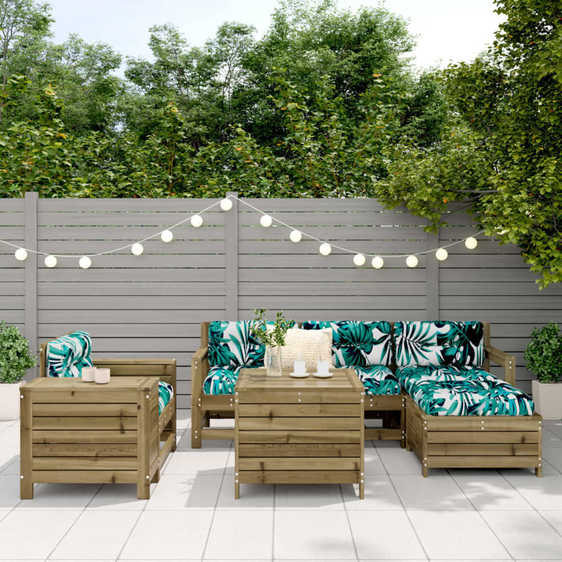 Lorudes 62cm Wide L-Shaped Patio Sofa