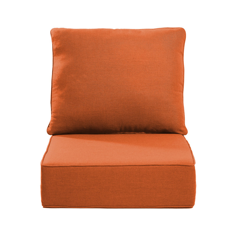 Outdoor Cushions For Patio Furniture,Outdoor Seat Cushion Set 24 X 24 X 6 Inch,Waterproof & Fade Resistant Outdoor Chair Cushions,Deep Patio Chair Cushion With Removable Cover