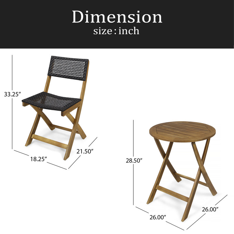 2 chaises + 1 table