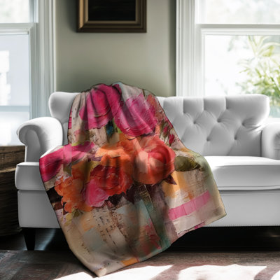 Lively Blossoms - 1 Piece Premium Blanket