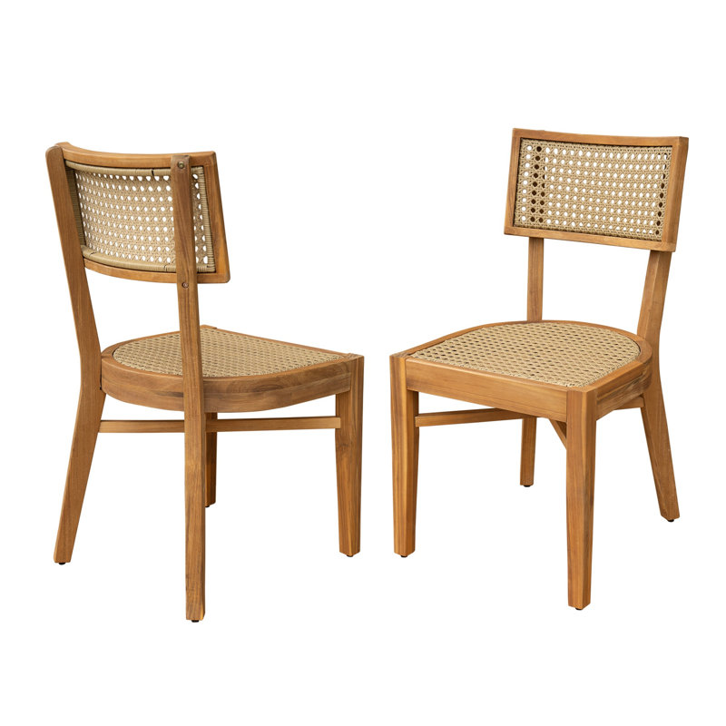 Chaise de patio d'extérieur avec osier