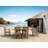 Guardacosta 6 - Person Teak Wood Patio Dining Set with Extendable Oval Table