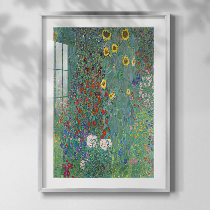 Gustav Klimt xvi - Impression encadrée, Encadrement argenté