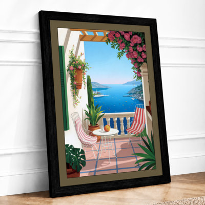 Mediterranean Terrace Coastal - Print