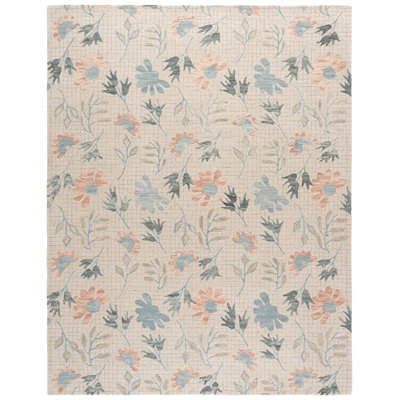 Jardin Hand Tufted Wool, Cotton Floral Indoor Rug