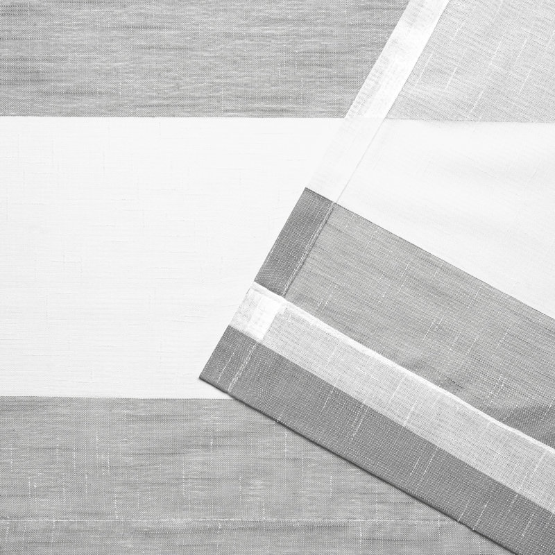 Paire de rideaux transparents avec passe-tringle Ghevont, Gris tourterelle, l 50 po x L 108 po