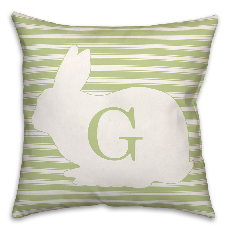 Striped Reversible Throw Pillow, G