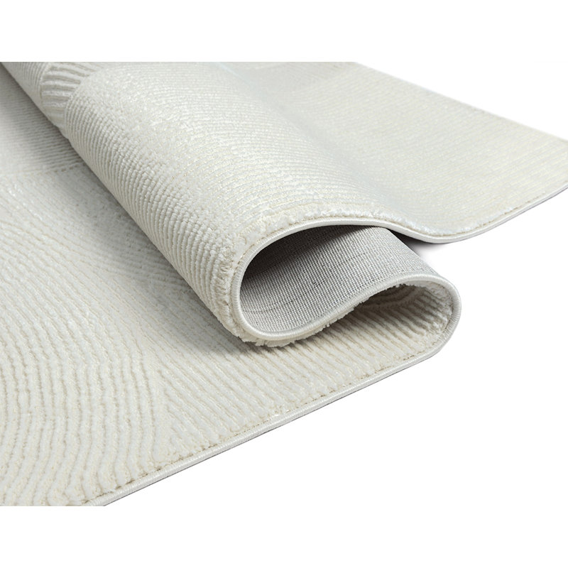 Carloz Beige/Brown/Cream/Grey Indoor Rug, Cream, Round 160 cm