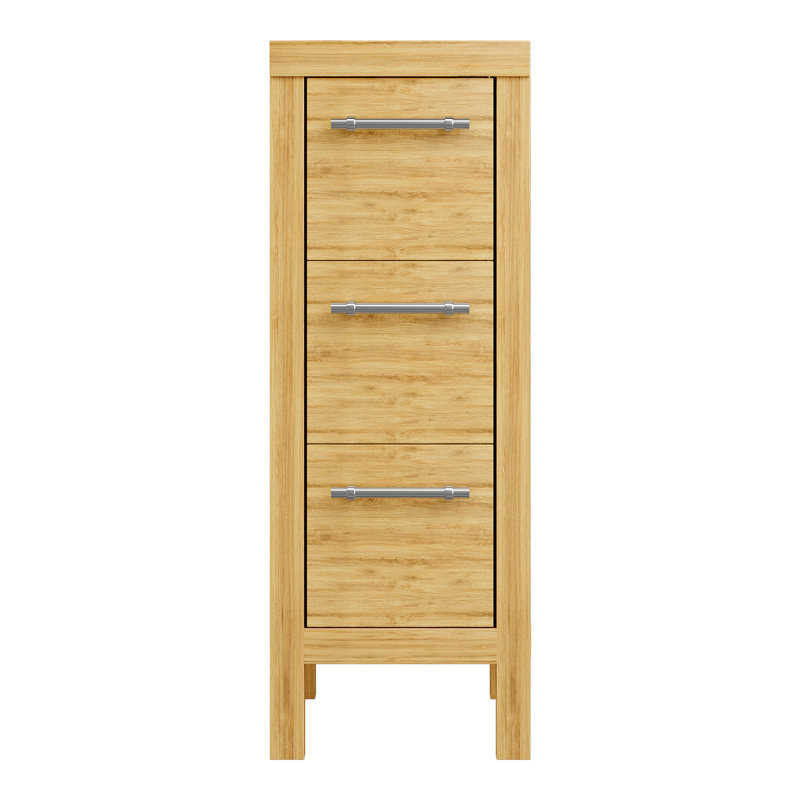 Neston 12" Freestand Kd 3 Drawers Cabinet, Wood