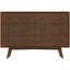 Commode Mid-Century moderne en bois massif