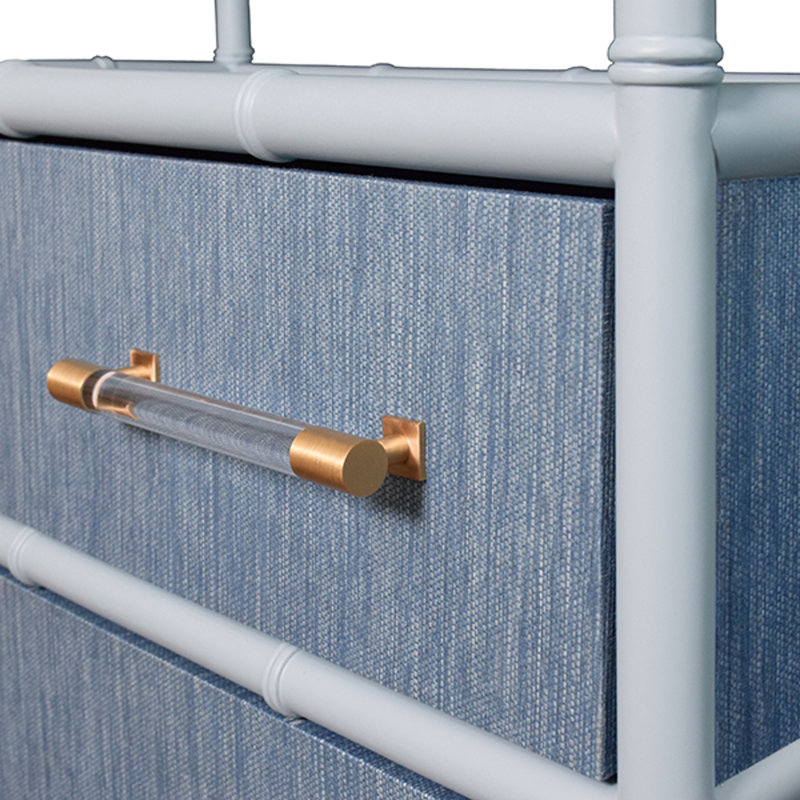 Flynn Etagere Storage Bookcase, Blue