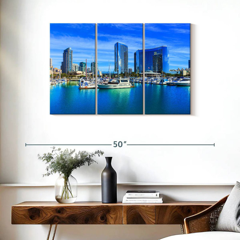 Senne San Diego Waterfront, H 24 po x l 38 po