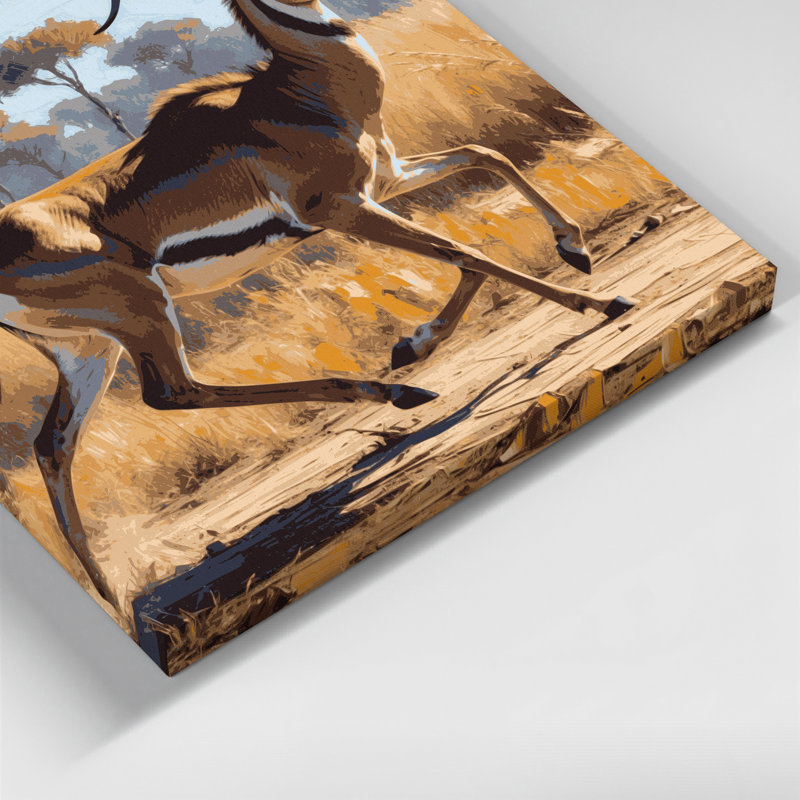 Art mural sur toile brun, H 11 po x l 14 po