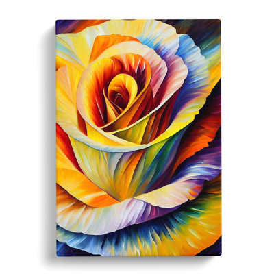 Rosley Rose Flower Painted Vol.3 - Wrapped Canvas Print