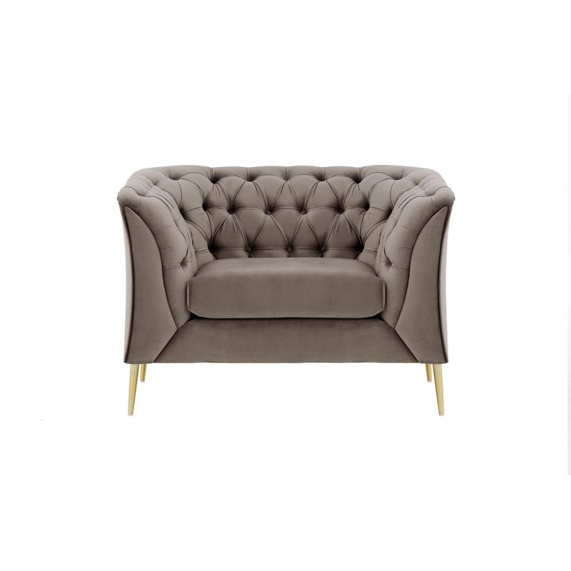 Ranae Upholstered Chair And A Half, Elephant