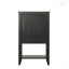 Meuble-lavabo de 20 po avec lavabo, armoire de salle de bain avec porte à fermeture douce, support de rangement et tablette ouverte-1349536099