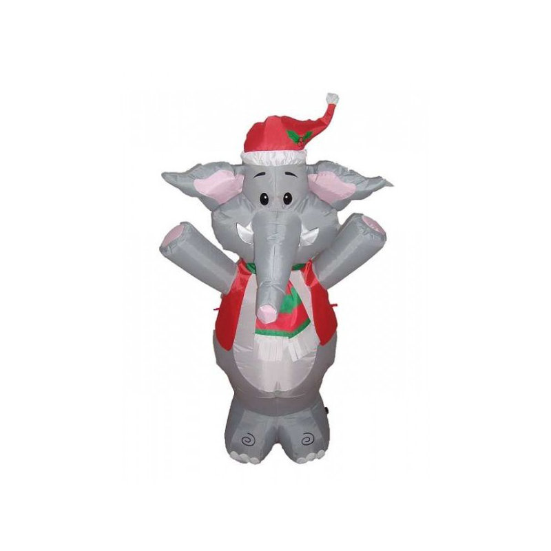 Décoration de Noël gonflable éléphant debout