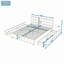 Lit plateforme Queen en lin rembourré avec 4 tiroirs de rangement-1526887972