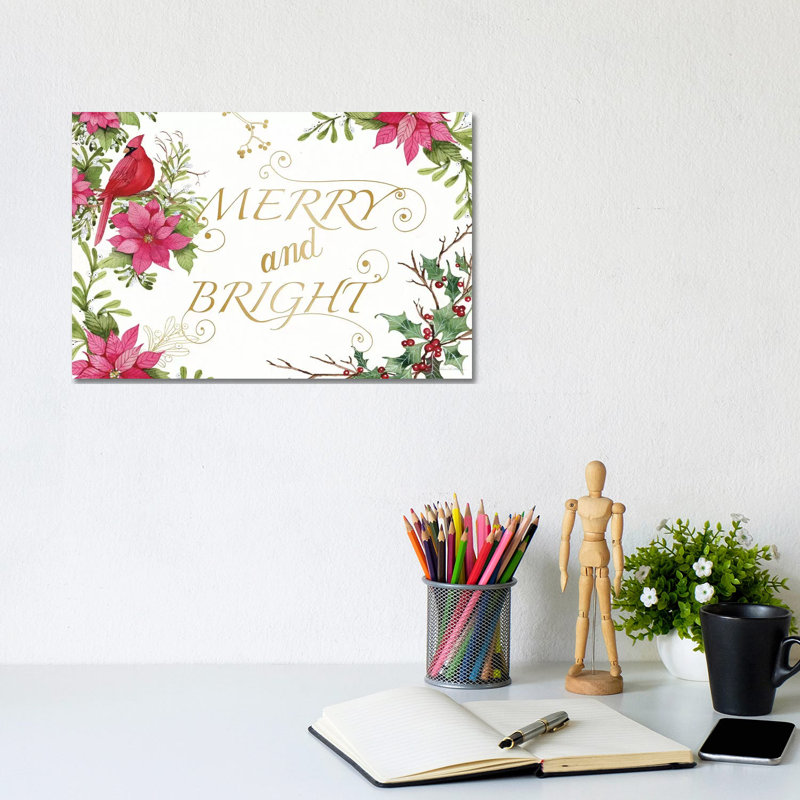 Holiday Happiness VIII by Kathleen Parr McKenna - Wrapped Canvas Gallery-Wrapped Canvas Giclée, 20.32 cm H x 30.48 cm W