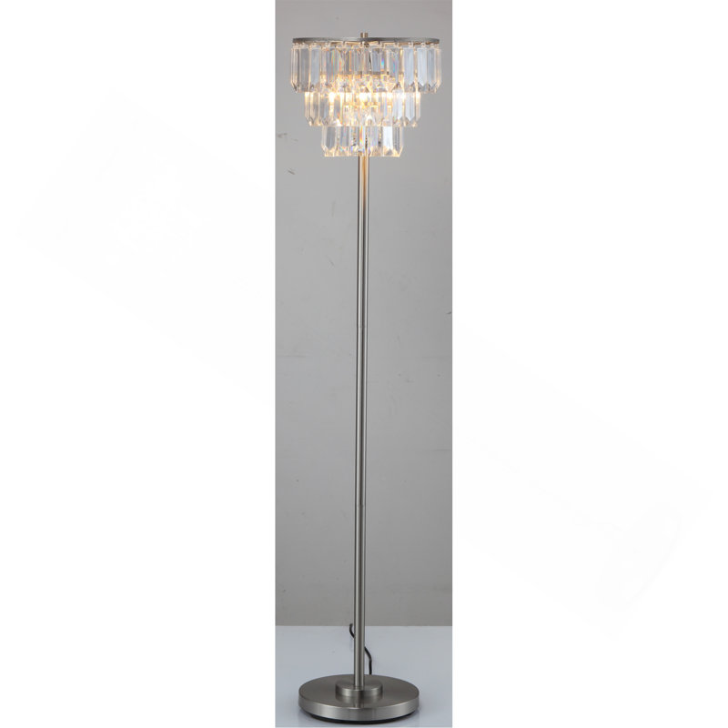 LAMPE DE SOL EN CRISTAL 60,5 "H, Clair