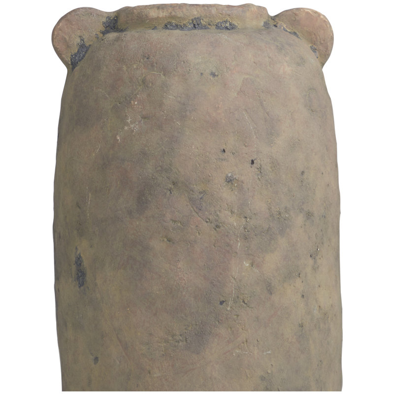 Terracotta Table Vase, 16.2" H x 7.95" W x 7.95" D