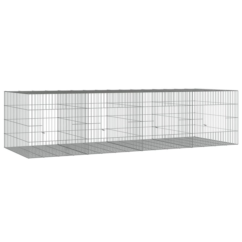 Donohue Weather Resistant Rabbit Cage, 54cm H x 217cm W x 79cm D