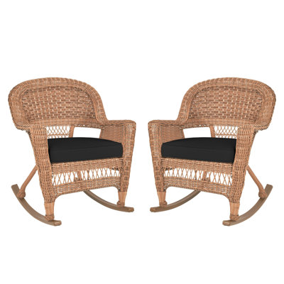 Raenesha Wicker Rocking Chair by Red Barrel Studio