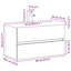 80mm Single Bathroom Vanity with Basin