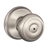 Schlage Georgian Aged Bronze Steel Privacy Lockset ANSI Grade 2 1-34 in.