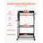 4-tier Tool Organizer Cart on Wheels 150 lbs Garage Cart for Workshop